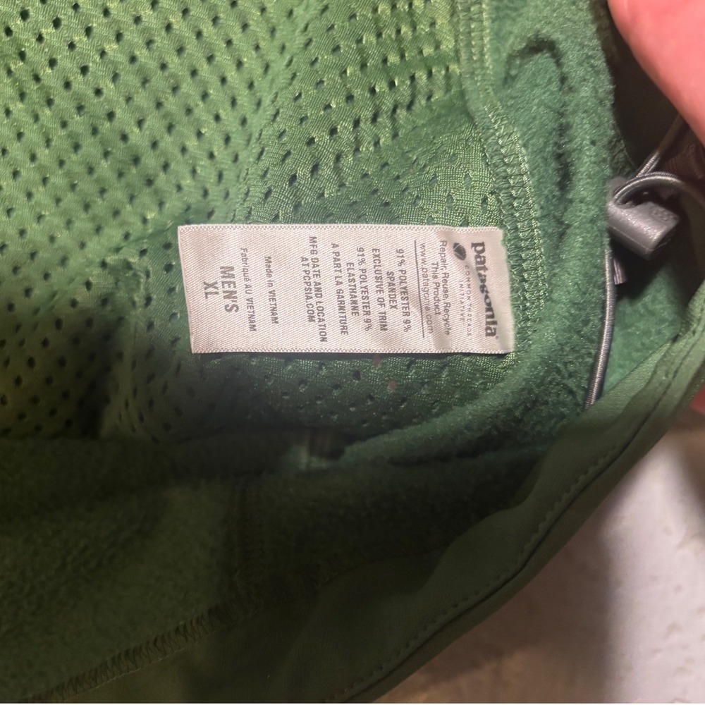 Patagonia Simple Guide Jacket Softshell Mens XL Green Fleece Lined Windproof - Picture 5 of 7